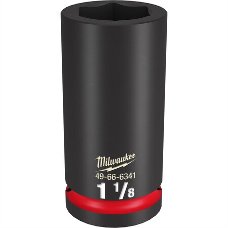 Milwaukee Tool SHOCKWAVE Impact Duty? 3/4"Drive 1-1/8" Deep 6 Point Socket 49-66-6341